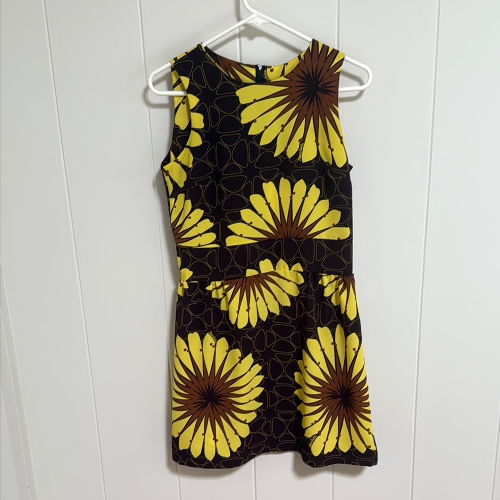 Manuhealii Yellow and Brown Sundress Mini